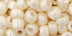 OPAQUE LUSTERED LIGHT BEIGE TOHO Round Seed Beads 3/0 5.5mm Japanese Glass Beads TOHO Round Seed Beads 3/0 5.5mm Japanese Glass Beads