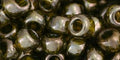 GOLD LUSTERED GREEN TEA TOHO Round Seed Beads 3/0 5.5mm Japanese Glass Beads TOHO Round Seed Beads 3/0 5.5mm Japanese Glass Beads