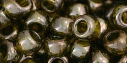GOLD LUSTERED GREEN TEA TOHO Round Seed Beads 3/0 5.5mm Japanese Glass Beads TOHO Round Seed Beads 3/0 5.5mm Japanese Glass Beads