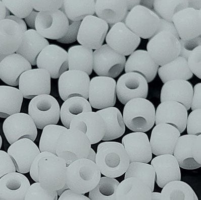TOHO - Round seed beads  8/0 : Opaque-Frosted White, 41F TOHO - Round seed beads  8/0 : Opaque-Frosted White, 41F