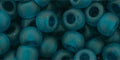 TOHO TRANSPARENT FROSTED TEAL TOHO Round Seed Beads 3/0 | Japanese Glass Beads
