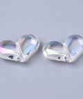 Transparent Acrylic Beads, AB Color Plated, Heart, Clear AB, 19x28x8mm Transparent Acrylic Beads, AB Color Plated, Heart, Clear AB, 19x28x8mm