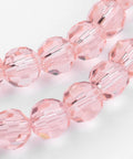 Transparent Glass Bead Strands, Imitation Austrian Crystal Faceted Round Pink, 6mm Transparent Glass Bead Strands, Imitation Austrian Crystal Faceted Round Pink, 6mm | Cyprus