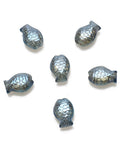 Transparent Glass Slider Fish Shaped Beads, 14x10mm Transparent Glass Slider Fish Shaped Beads, 14x10mm