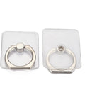 Transparent Plastic Cell Phone Ring Holder, 360 Degree Rotation, Alloy Finger Grip Stand Holder Transparent Plastic Cell Phone Ring Holder, 360 Degree Rotation, Alloy Finger Grip Stand Holder