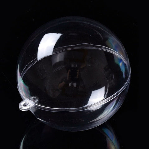 Transparent Plastic Christmas Bauble Pendants Transparent Plastic Christmas Bauble Pendants