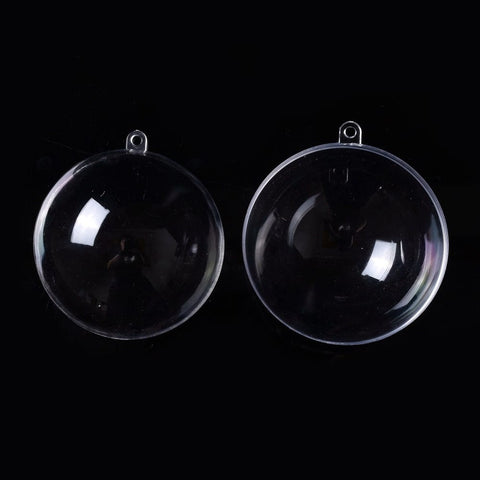 Transparent Plastic Christmas Bauble Pendants Transparent Plastic Christmas Bauble Pendants