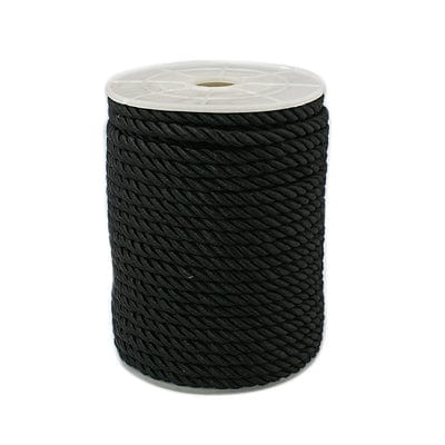 BLACK Twisted Nylon Thread, 5mm thick, about 16 meters Twisted Nylon Thread, 5mm thick, about 16 meters