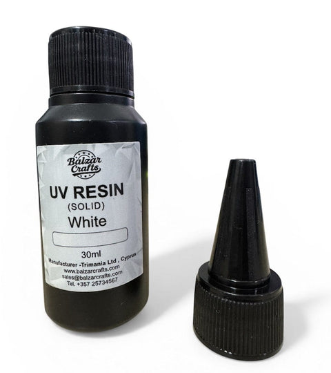 SOLID WHITE UV Resin Colors 30ml Resin UV Resin Clear Hard 30ml  