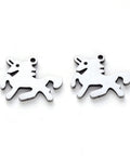 STAINLESS STEEL Vacuum Plating 304 Stainless Steel, Laser Cut, Horse, 13x15mm Vacuum Plating 304 Stainless Steel, Laser Cut, Horse, 13x15mm