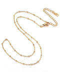 Vacuum Plating 304 Stainless Steel Necklace, Golden, 41cm Vacuum Plating 304 Stainless Steel Necklace, Golden, 41cm