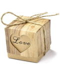 Valentine's Day Theme Paper Fold Gift Boxes, Square with Hollow out Heart & Word Love Valentine's Day Theme Paper Fold Gift Boxes, Square with Hollow out Heart & Word Love