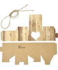 Valentine's Day Theme Paper Fold Gift Boxes, Square with Hollow out Heart & Word Love Valentine's Day Theme Paper Fold Gift Boxes, Square with Hollow out Heart & Word Love