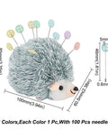 Velvet & Cotton Plush Toys, Hedgehog Needle Cushions, with Iron Head Pins Velvet & Cotton Plush Toys, Hedgehog Needle Cushions, with Iron Head Pins