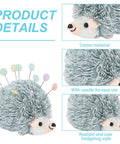 Velvet & Cotton Plush Toys, Hedgehog Needle Cushions, with Iron Head Pins Velvet & Cotton Plush Toys, Hedgehog Needle Cushions, with Iron Head Pins