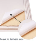 IVORY Velvet Fabric Sticky Adhesive Felt A4 sheet 21cmx30cm Velvet Fabric Sticky Adhesive Felt A4 sheet 21cmx30cm