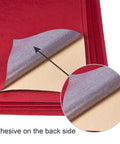 DARK RED Velvet Fabric Sticky Adhesive Felt A4 sheet 21cmx30cm Velvet Fabric Sticky Adhesive Felt A4 sheet 21cmx30cm