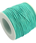AQUAMARINE (CW7909-251) Waxed Cotton Macrame Cord, 1mm Waxed Cotton Macrame Cord, 1mm