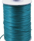DARK CYAN Waxed Polyester Beading Cord, 0.5mm Waxed Polyester Cord, Bead Cord, DarkTurquoise Size: about 0.5mm in diameter, about 185yards/roll.