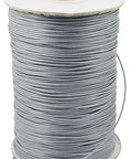 LIGHT GREY Waxed Polyester Beading Cord, 0.5mm Waxed Polyester Cord, Bead Cord, DarkTurquoise Size: about 0.5mm in diameter, about 185yards/roll.