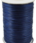 DARK BLUE Waxed Polyester Beading Cord, 0.5mm Waxed Polyester Cord, Bead Cord, DarkTurquoise Size: about 0.5mm in diameter, about 185yards/roll.
