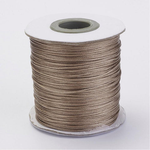 BURLYWOOD Waxed Polyester Beading Cord, 0.5mm Waxed Polyester Cord, Bead Cord, DarkTurquoise Size: about 0.5mm in diameter, about 185yards/roll.