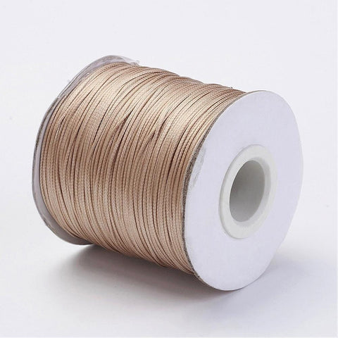 GOLDENROD Waxed Polyester Beading Cord, 0.5mm Waxed Polyester Cord, Bead Cord, DarkTurquoise Size: about 0.5mm in diameter, about 185yards/roll.