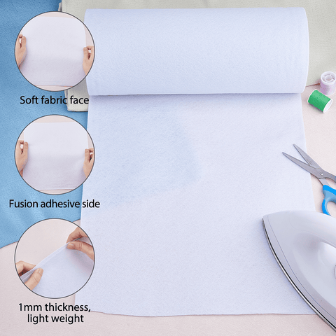 White Fusible Fleece Interfacing – 30cm Wide White Fusible Fleece Interfacing – 30cm Wide