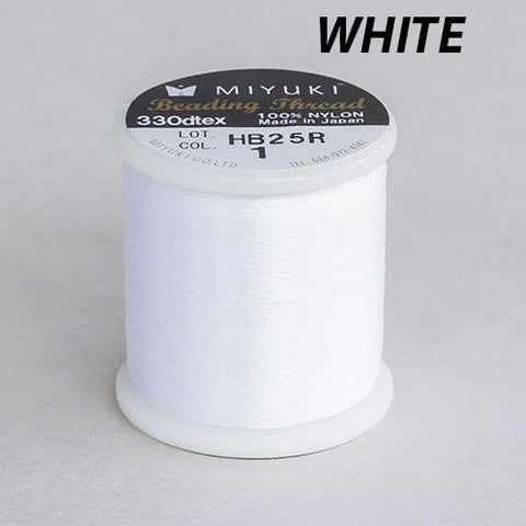 WHITE Miyuki Beading Thread 50 meters Miyuki Beading Thread 50 meters