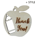 Wood Apples with engraving Best Teacher or Thank you Wood Apples with engraving Best Teacher or Thank you