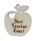 BEST TEACHER Wood Apples with engraving Best Teacher or Thank you Wood Apples with engraving Best Teacher or Thank you