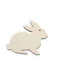 NATURAL Wood Rabbit Craftable Easter Charm Wood Rabbit Craftable Easter Charm