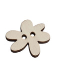 NATURAL Wood Slider Button Style Daisy for March & other Bracelets Wood Slider Button Style Daisy for March & other Bracelets