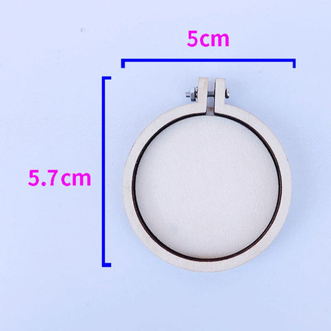 ROUND 57x50mm Wooden Embroidery Hoops, Embroidery Cross Stitch Hoops, Frame Craft Ornaments Wooden Embroidery Hoops, Embroidery Cross Stitch Hoops, Frame Craft Ornaments