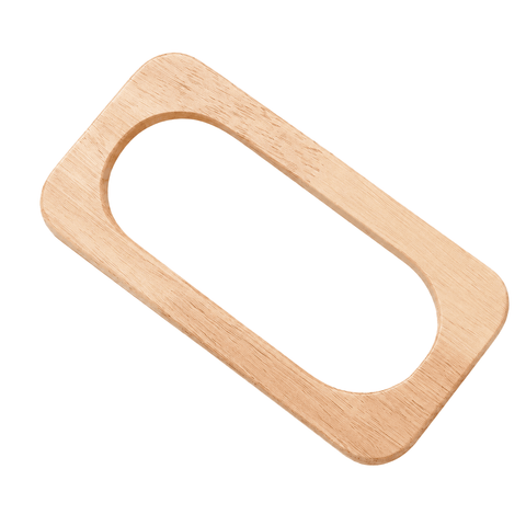 RECTANGLE 195MM LONG Wooden Handle for Hand-Woven Bags – Natural Wood Bag Accessory for DIY Projects Wooden Handle for Hand-Woven Bags – Natural Wood Bag Accessory for DIY Projects