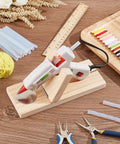 Wooden Hot Glue Gun Holder with 50 pieces of glue sticks Wooden Hot Glue Gun Holder with 50 pieces of glue sticks