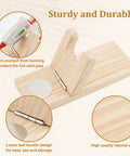 Wooden Hot Glue Gun Holder with 50 pieces of glue sticks Wooden Hot Glue Gun Holder with 50 pieces of glue sticks