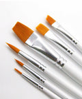 Wooden Paint Brushes Pens Sets, For Watercolor Oil Painting, White Wooden Paint Brushes Pens Sets, For Watercolor Oil Painting, White