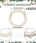 Wooden Wreath Frames for Crafts, Beige Wooden Wreath Frames for Crafts, Beige