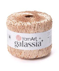 CHAMPAGNE SEQUIN YarnArt Galassia Yarn | Sparkly Fancy Knitting & Crochet Yarn, Super Fine / Lace Yarn Weight (Weight 0) YarnArt Galassia Yarn | Sparkly Fancy Knitting & Crochet Yarn, Super Fine / Lace Yarn Weight (Weight 0)