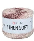 DUSTY ROSE SAND YarnArt Linen Soft Yarn – Cotton Linen Blend for Knitting & Crochet - DK weight (Light #3) YarnArt Linen Soft Yarn – Cotton Linen Blend for Knitting & Crochet - DK weight (Light #3)