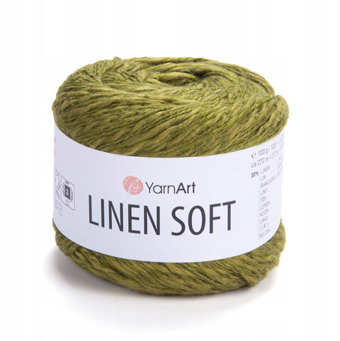 OLIVE TREE YarnArt Linen Soft Yarn – Cotton Linen Blend for Knitting & Crochet - DK weight (Light #3) YarnArt Linen Soft Yarn – Cotton Linen Blend for Knitting & Crochet - DK weight (Light #3)