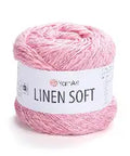OLD ROSE YarnArt Linen Soft Yarn – Cotton Linen Blend Knitting & Crochet Yarn - DK weight (Light #3) YarnArt Linen Soft Yarn – Cotton Linen Blend Knitting & Crochet Yarn - DK weight (Light #3)