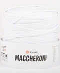 WHITE YarnArt Maccheroni Fabric Strip T-Shirt Yarn for Crochet & Knitting YarnArt Maccheroni Fabric Strip T-Shirt Yarn for Crochet & Knitting