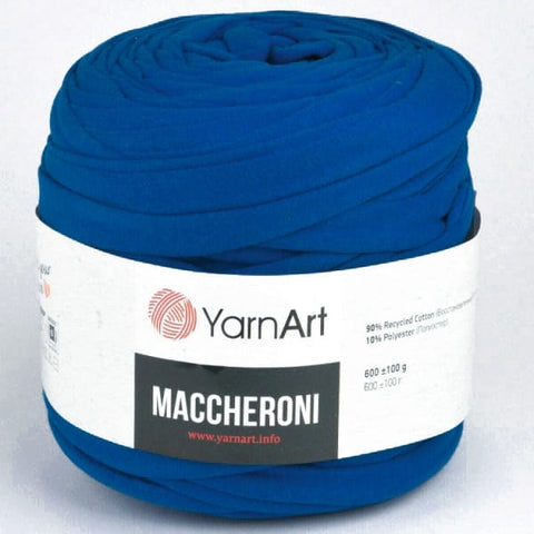 BLUE YarnArt Maccheroni Fabric Strip T-Shirt Yarn for Crochet & Knitting YarnArt Maccheroni Fabric Strip T-Shirt Yarn for Crochet & Knitting