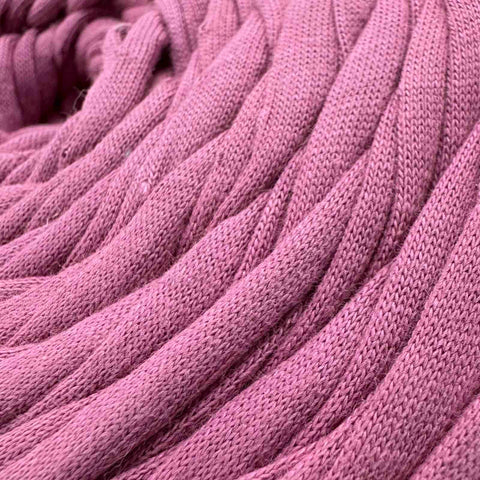 DUSTY PINK YarnArt Maccheroni Fabric Strip T-Shirt Yarn for Crochet & Knitting YarnArt Maccheroni Fabric Strip T-Shirt Yarn for Crochet & Knitting