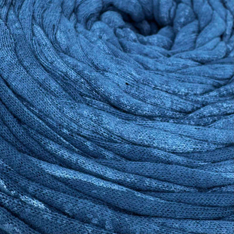 WASHED BLUE YarnArt Maccheroni Fabric Strip T-Shirt Yarn for Crochet & Knitting YarnArt Maccheroni Fabric Strip T-Shirt Yarn for Crochet & Knitting