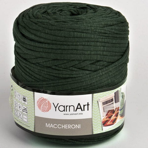 DARK GREEN YarnArt Maccheroni Fabric Strip Yarn | T-Shirt Yarn for Crochet & Knitting YarnArt Maccheroni Fabric Strip Yarn | T-Shirt Yarn for Crochet & Knitting