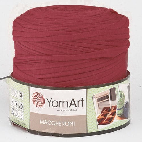 PURPLE RED YarnArt Maccheroni Fabric Strip Yarn | T-Shirt Yarn for Crochet & Knitting YarnArt Maccheroni Fabric Strip Yarn | T-Shirt Yarn for Crochet & Knitting