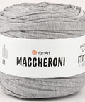 GREY YarnArt Maccheroni Fabric Strip Yarn | T-Shirt Yarn for Crochet & Knitting YarnArt Maccheroni Fabric Strip Yarn | T-Shirt Yarn for Crochet & Knitting